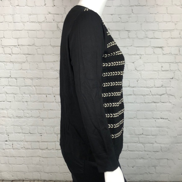 2X 3X Charter Club Metallic Chevron Cardigan Plus - Picture 4 of 5